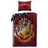 HALANTEX Posteľné obliečky Harry Potter Bradavice erb vínové bavlna 140x200 70x90