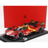 Bbr-models Ferrari 499p 3.0l Turbo V6 Team Ferrari Af Corse N 50 5. 24h Le Mans (pole position) 2023 Antonio Fuoco - Miguel Molina - Nicklas Nielsen - Con Vetrina - S vitrínou 1:18 Červená Žltá Čierna