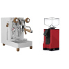 Lelit MaraX3 PL62X3, white + Eureka Mignon Silenzio, BL ferrari red