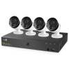 IGET iGET HomeGuard HGNVK85304 s PoE Kamerový systém, 8ch. FHD NVR + 4x FHD kamera s IP66, HDMI, VGA, LAN, 2x USB