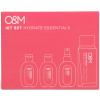 O&M Promo Travel Pack Hydrate 2025 hydratační šampon 50 ml + kondicionér 50 ml + sprej 50 ml + lak na vlasy 100 ml dárková sada