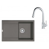 Franke Sety Kuchynský set G258ŠK, fragranitový drez MRG 611 a batéria FS 3229.031, sivý kameň/chróm 114.0700.719