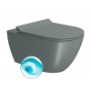 GSI - PURA závesná WC misa, Swirlflush, 36x55cm, agave dual-mat 881504