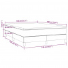 vidaXL Boxspring posteľ s matracom krémový 140x190 cm látka - Krémová - 178030-112181