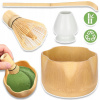 BAMBUSOVÝ ČAJOVÝ SET MATCHA METIEL MATCHA S METLIČKOU NA MATCHA 4V1