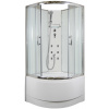 ARTTEC CALYPSO 90 x 90 cm - Masážny sprchový box model 4 z činčilového skla PAN04430