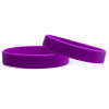 Silikónový náramok bez potlače fialový 202 mm Svetlo fialová