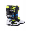 Boty TECH 7 S, ALPINESTARS, dětské (černá/bílá/žlutá fluo/modrá) 2025 38
