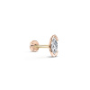 Piercingové náušnice Labreta DF 6339 z ružového zlata, s laboratórnym diamantom 6.5