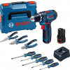 Bosch Set GSR 12V-15 + ručné náradie + L-Boxx 060186810R