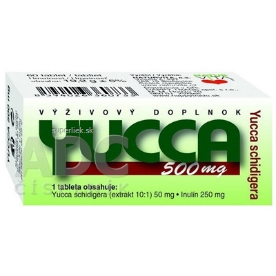 NATURVITA YUCCA 500 mg Yucca shidigera tbl 1x60 ks, 8594026360733