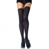 Čierne pančuchy Nylon Thigh Highs