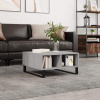 vidaXL Konferenčný stolík sivý sonoma 60x60x30 cm kompozitné drevo