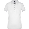 James & Nicholson | JN 707, Dámske pima piqué polo, biela, M