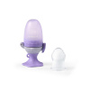 Baby Ono BABYONO Silikónový cumlík na kŕmenie Flower violet 6m+