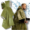 Multifunkčné nepremokavé pončo do dažďa s kapucňou, zelené