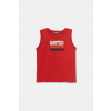 Detské bavlnené tričko United Colors of Benetton červená farba, s potlačou, 3I1XGH013 3I1XGH013.P.Seasonal 82