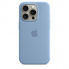 Apple iPhone 15 Pro Max Silicone Case with MagSafe - Winter modré MT1Y3ZM/A