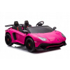 LEAN CARS Elektrické autíčko Lamborghini XXL 200W 24V dvojmiestne ružové 200W 24V/14Ah 2023
