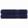 vidaXL Uteráky 2 ks námornícky modrý 100x200 cm 360 g/m2 100 % bavlna - Modrá - 231297-243257