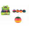 Teddies Loptička antistresová stláčacia silikónová 11cm dúhový mix farieb