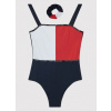 Detské plavky - Jeden -kus outfit Tommy Hilfiger 140 viacstorivorovaný (Tommy Hilfiger jeden -kus outfit logo 140 Zha)
