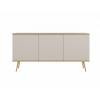 Elvisia Komoda BIJOU K-160 MDF | béžová / zlaté nohy