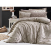 Brotex Francouzské povlečení Satén 240x220, 70x90cm Rovena mocca
