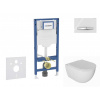GEBERIT - Duofix Set předstěnové instalace, klozetu Oudee a sedátka softclose, tlačítko Sigma50, chrom/alpská bílá SANI11CA3134B