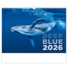 Nástenný kalendár 2026 Deep Blue