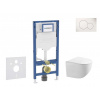 GEBERIT - Duofix Set předstěnové instalace, klozetu Gaia a sedátka softclose, tlačítko Sigma01, alpská bílá SANI11CA3117B