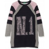 Detský sveter - Benetton 110 Navy Blue, Pink, Strieborný, šedý sveter (Kiki kst-2121 sladké sladké)