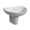 Kolo Rekord - Umývadlo, 500x410 mm, bez otvoru na batériu, biela K91050000