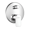Hansgrohe Neovis Q - Páková vaňová batéria pod omietku s bezpečnostnou kombináciou podľa EN1717, chróm 71482000