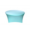 TENTino Elastický obrus STANDARD na okrúhly stôl 122 cm Farba obrusu: SVETLOMODRÁ / SKY BLUE