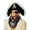 Šatka bandana - PIRÁT CALICO JACK - čierna, 55 x 55 cm