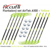 Florbalový set ACCUFLI AirTek A100 - Yellow Pomer hokejok: 6ks ľavá / 4ks pravá