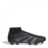 adidas Predator 24 League Laceless Firm Ground Football Boots Black/Grey 8.5 (42.7)