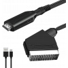 Adaptérový kábel prevodník z Euro / Scart na HDMI 1080p, adaptér TV