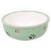 Magic Cat Miska keramická kočicí tlapka zelená 13 cm 0,33 l