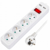 PREDLŽOVACÍ KÁBEL NAPÁJACIA LIŠTA VYPÍNAČ HRUBÁ ŠNÚRA 3M 4 ZÁSUVKY 2xUSB 2.1A