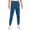 Chlapčenské nohavice Nike Kids Club Fleece Jogger - court blue/white - Modrý (XS)