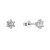Strieborné náušnice MIA 11M00006 moissanite