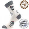 VLNĚNKA teplé veselé merino ponožky VoXX Bílá 35-38 1 pár