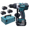 Makita DDF458RF3J Aku vŕtací skrutkovač Li-ion ( 91 Nm/3x3,0Ah/18V) Makpac