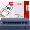 Switch DAHUA CS4010-8ET2GT-60 10/100Mb/s 8x PoE 2x Uplink 60W s funkciou Watchdog a VLAN