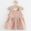 Dojčenská mušelínová suknička New Baby Comfort clothes ružová