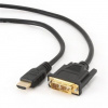 GEMBIRD HDMI - DVI 3 m kábel (M/M, DVI-D, Single Link, pozlátené kontakty, tienený) CC-HDMI-DVI-10 Gembird