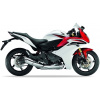 NÁLEPKY JUULA PRE HONDA CBR 600 F 2011-2012 BIELA NHA16K ČERVENÁ