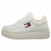 TOMMY HILFIGER JEANS ORIGINÁLNE TENISKY KOŽENÉ ŠNUROVACIE BIELE 38
